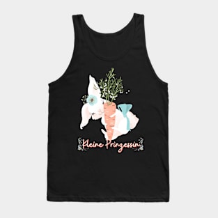 Hase Möhre Kleine Prinzessin Blumen Süß Tank Top